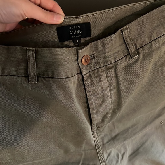 J.Crew Broken In Boyfriend Chino Pant in Olive Sz 4 - Picture 6 of 6